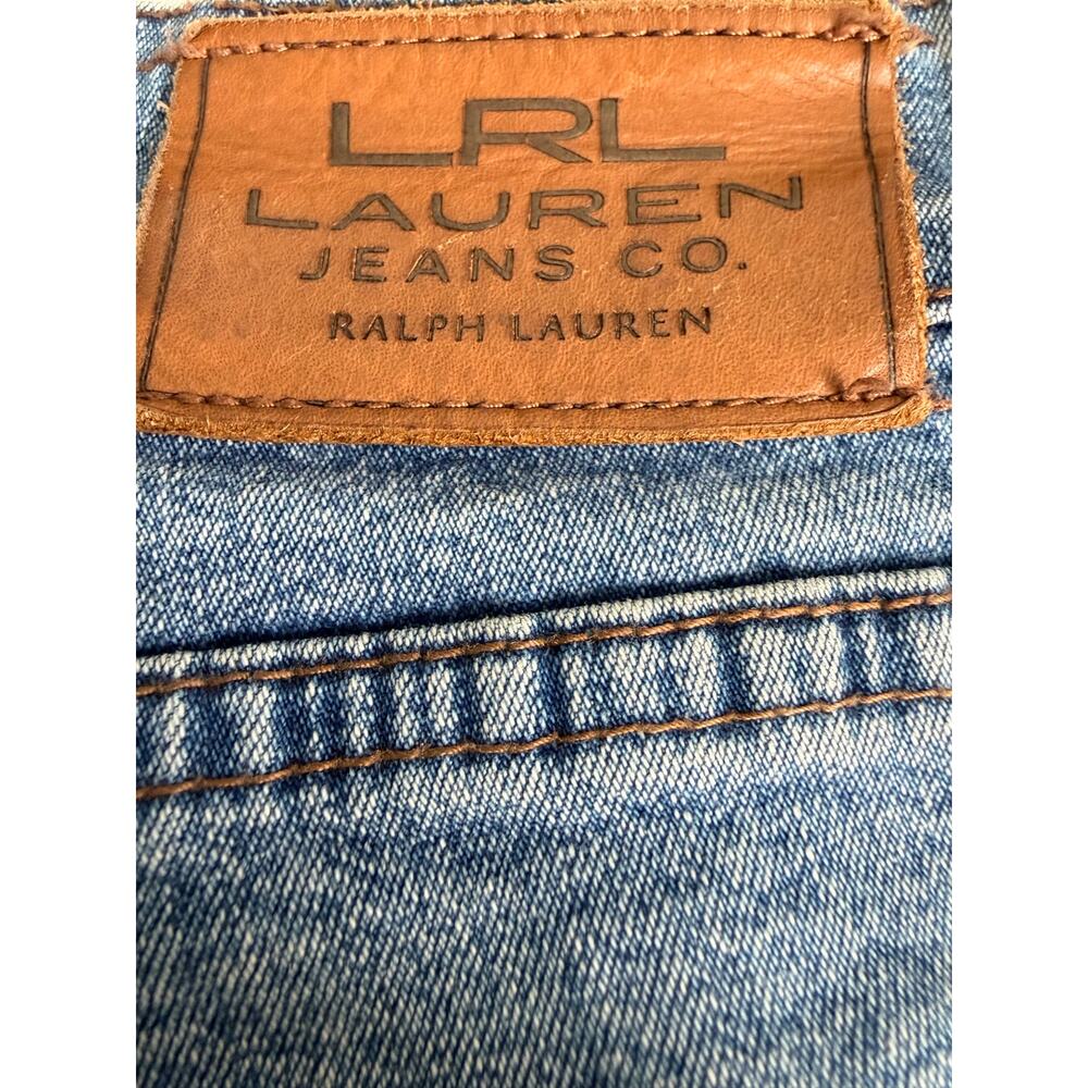 Lauren Jeans Co. LRL Women's Slim Straight Jeans Size 2 Light Wash Stretch - Picture 3 of 9